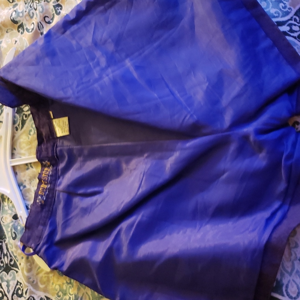 Suede leather shorts